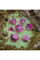 Mystery Dice Goblin Metal Dice Set - Dual Tone Pink/Purple