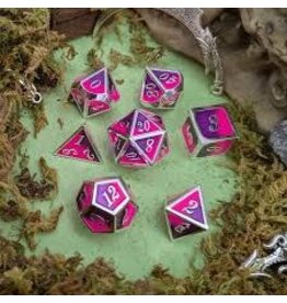 Mystery Dice Goblin Metal Dice Set - Dual Tone Pink/Purple