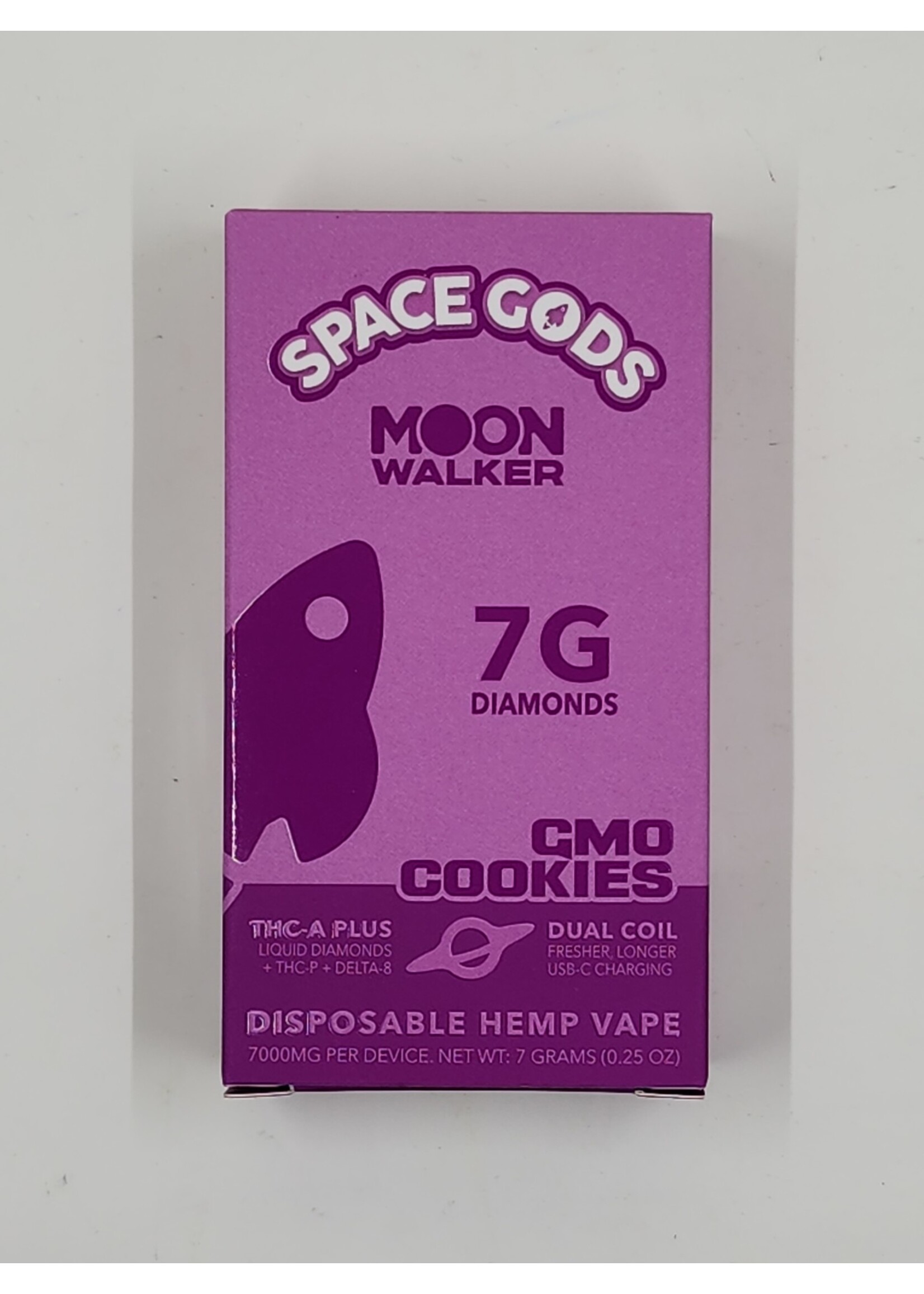 Space Gods Moonwalker Disposable Vape - THC-A + Liquid Diamonds +THC-P + Delta 8