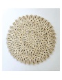 15" Round Woven Straw Placemat, Natural