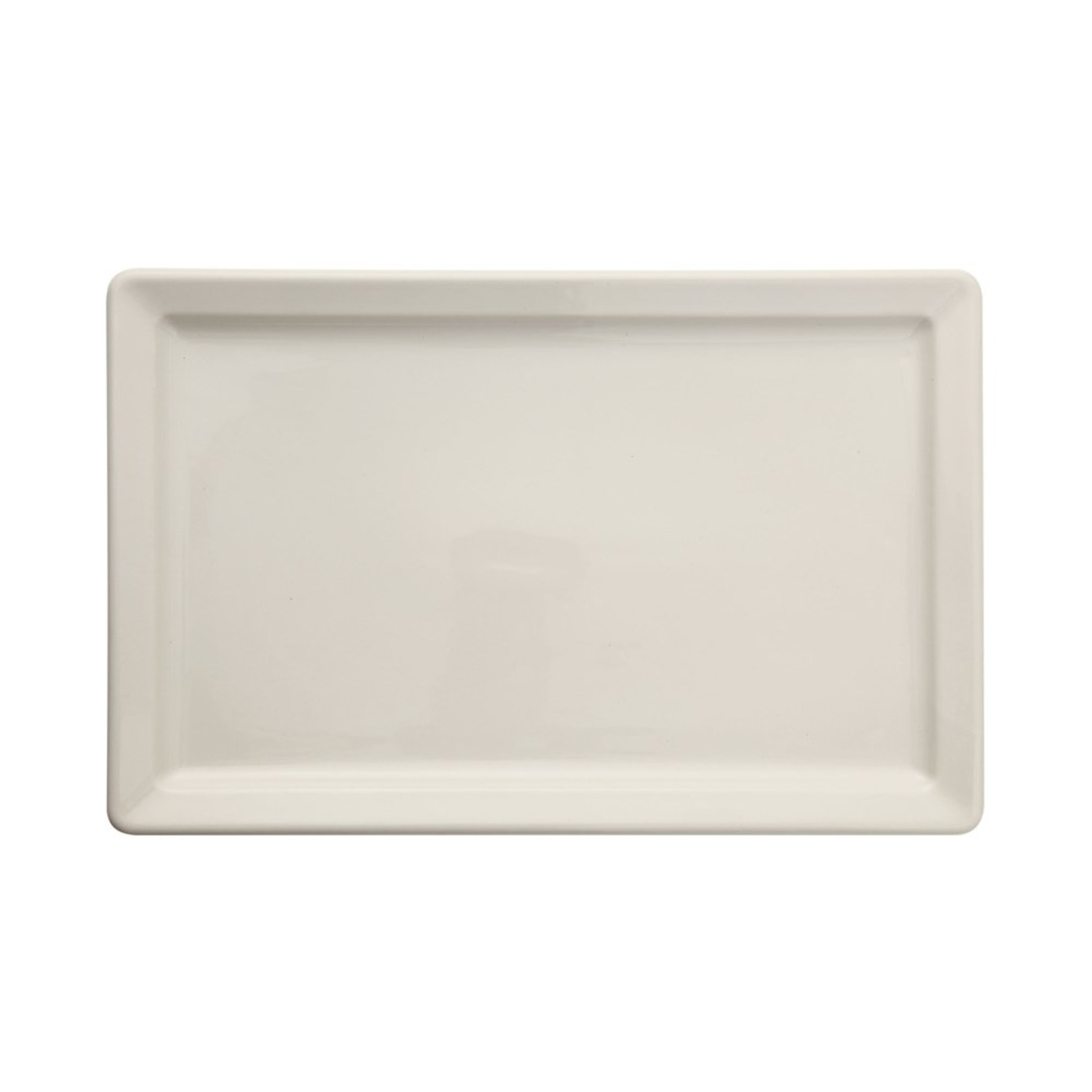 Stoneware Vintage Reproduction Platter, Antique White