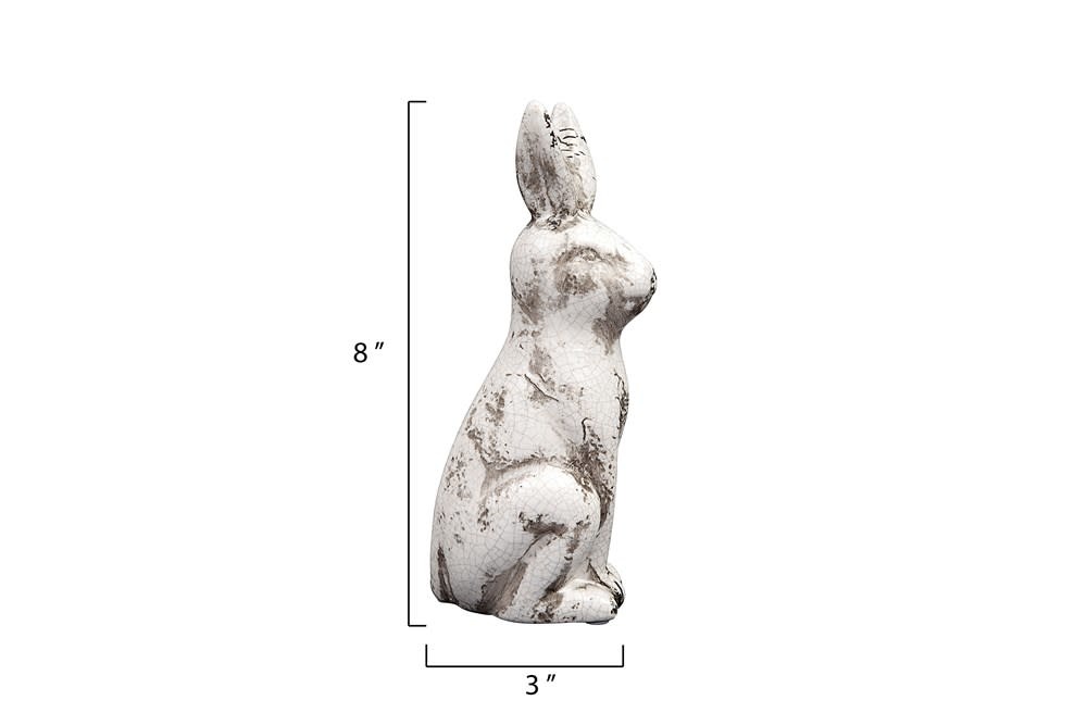 Ceramic Rabbit, Distressed