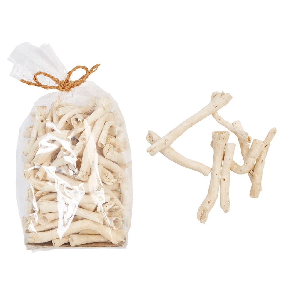 Dried Natural Cauliflower Root in Bag, Bleached (Contains Approximately 80 Pieces)