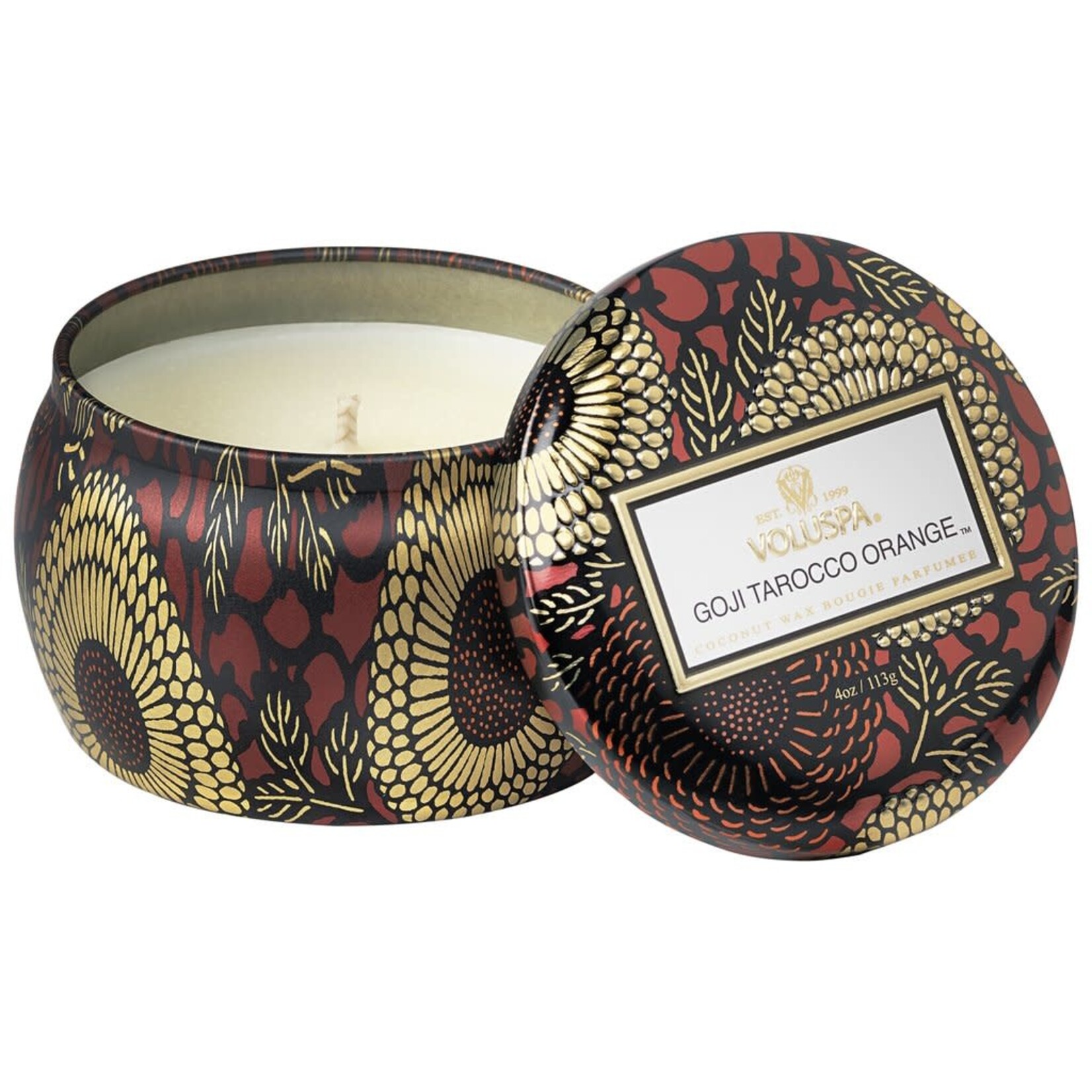 Voluspa Goji &Tarocco Orange Mini Tin Candle, 4 oz.