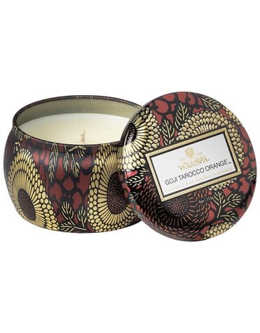 Voluspa Goji &Tarocco Orange Mini Tin Candle, 4 oz.