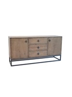 Brewery Cabinet Iron / Antique Natural