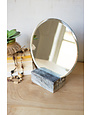 Tabletop Mirror w/ Grey Marble Base 12x13 Available for Local Pick Up