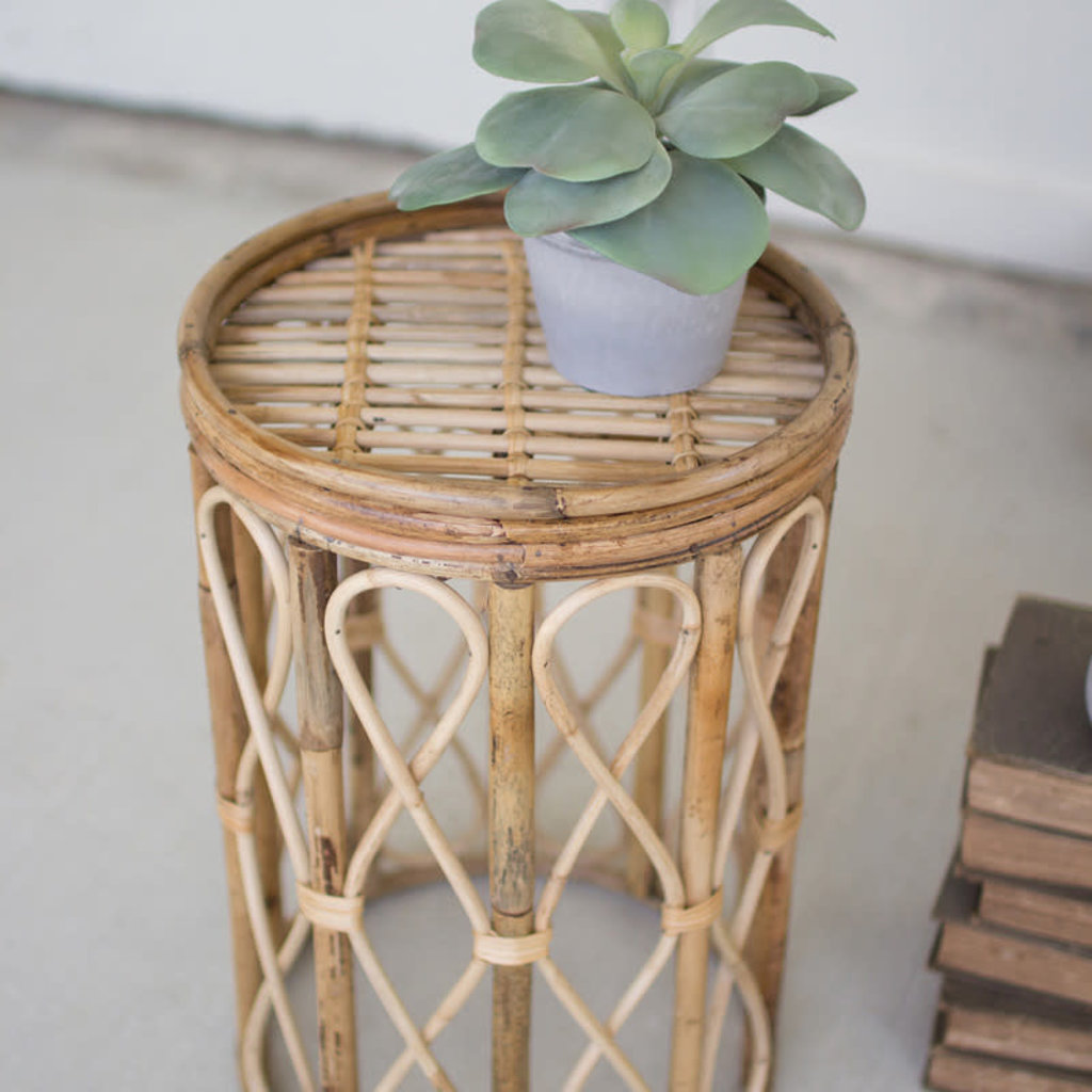 Cane Side Table