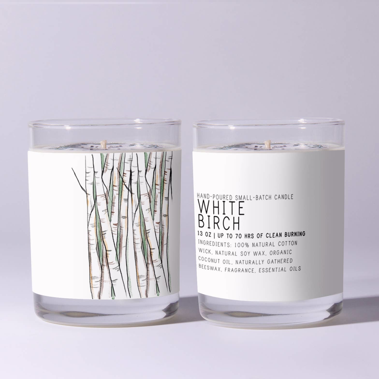 Just Bee White Birch Candle, 7 oz