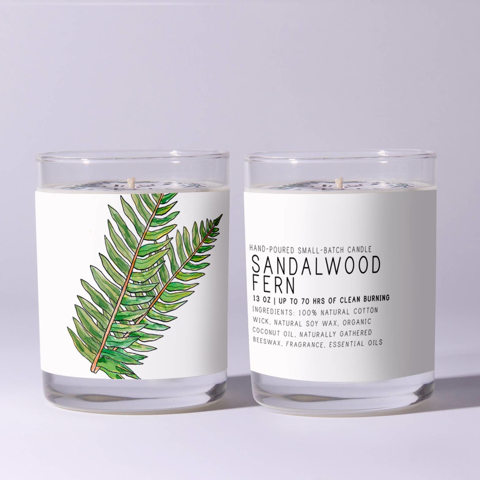 Just Bee Sandalwood Fern Candle - 7 oz