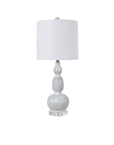 Ceramic and Crystal Lamp, 31"h, Available for local pick up