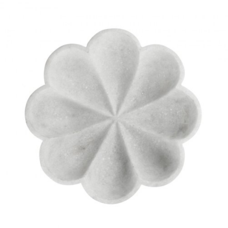 Marble Lotus Flower Snack Bowl