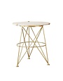 Metal Table w/ Sand Marble Top 22 x 24 Furniture Available for Local Delivery or Pick Up