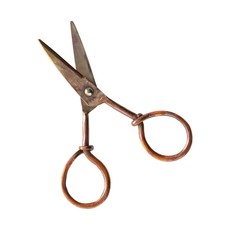 5"L x 2-3/4"W Copper Scissors, Burnt Finish