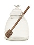 Glass Honey Jar w/ Wood Honey Dipper