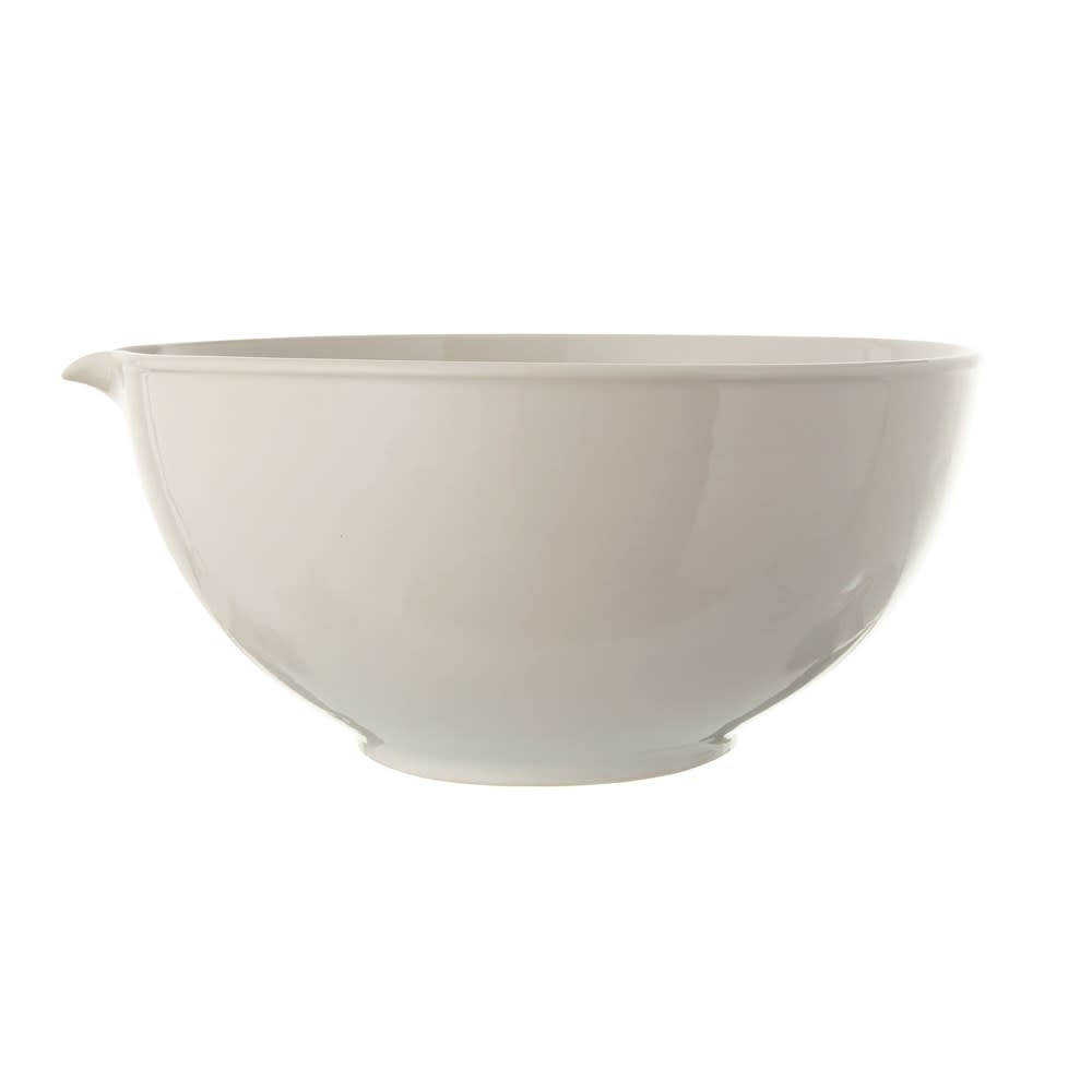 Quart Stoneware Vintage Reproduction Batter Bowl, Antique White, Available for local pick up