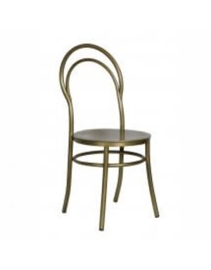 Metz Chair, Brass, Available for local pick up