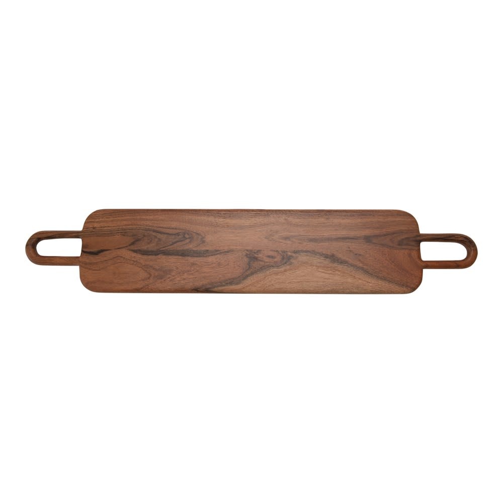 Acacia Wood Cheese/Cutting Board with Handles 32x6