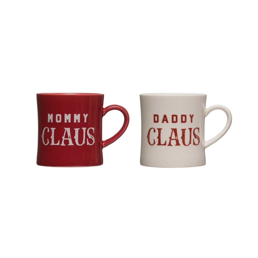 Mommy/Daddy Claus Stoneware Mug