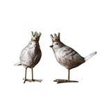 Resin Bird w/ Crown, 5"