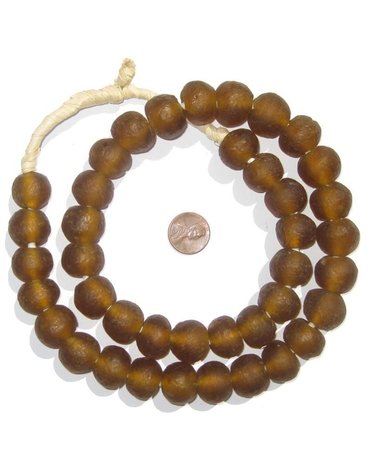 Recycled Glass Beads 18 mm Assorted Colors