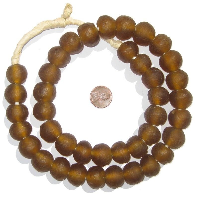 Recycled Glass Beads 18 mm Assorted Colors