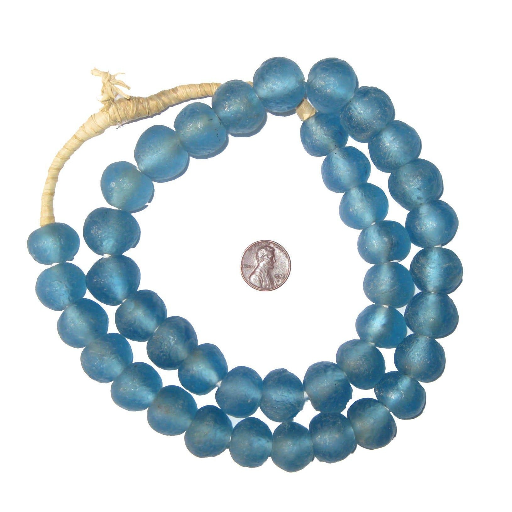 Recycled Glass Beads 18 mm Assorted Colors