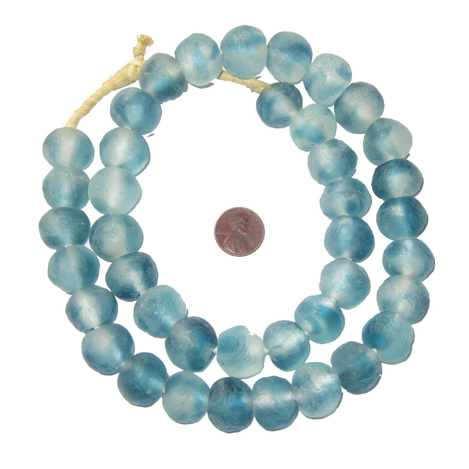 Recycled Glass Beads 18 mm Assorted Colors, Priced Individually