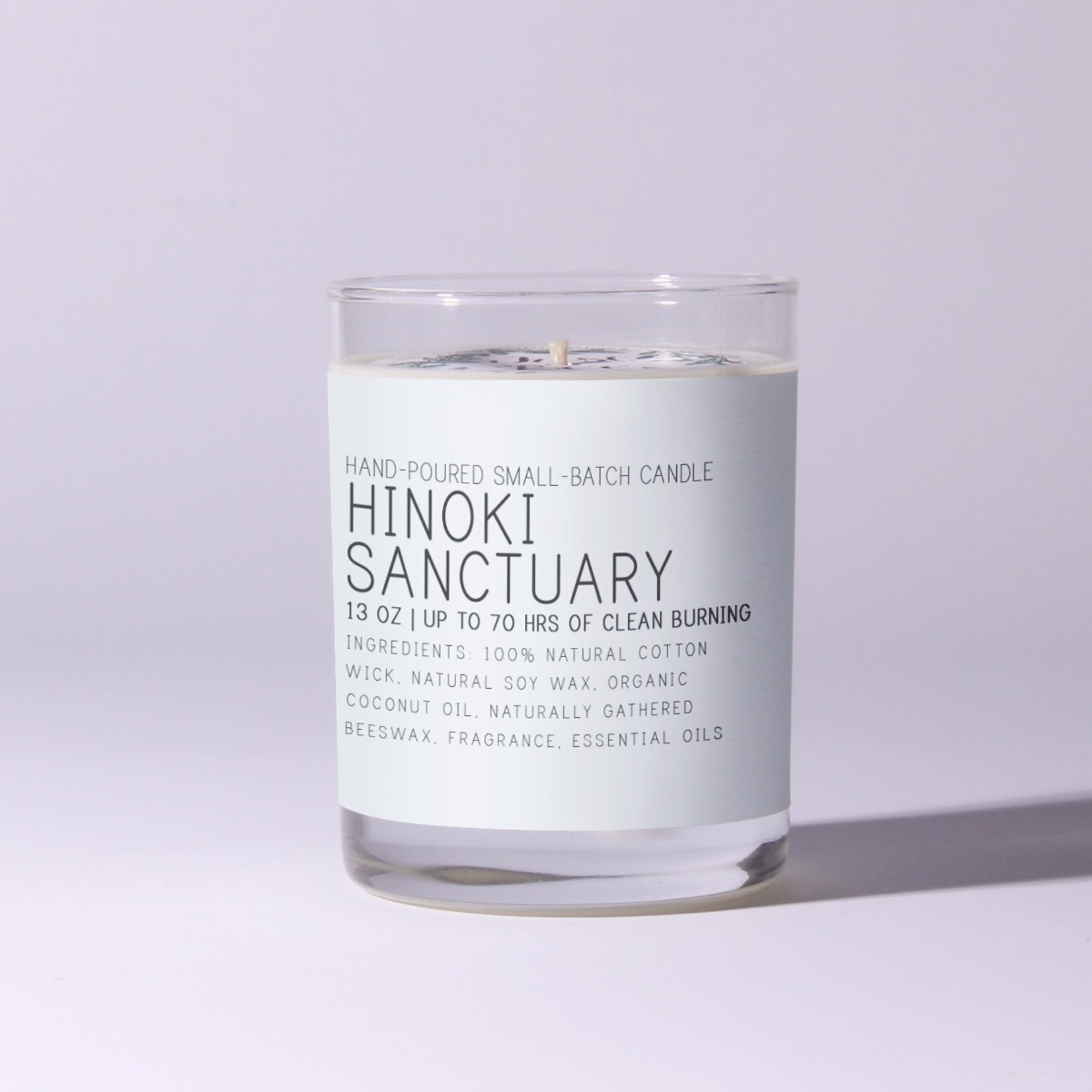 Just Bee Hinoki Sanctuary Candle, 13 oz