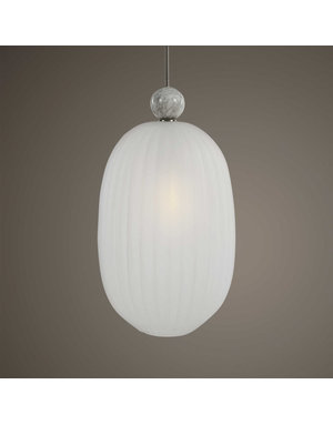 Creme 1 Light Pendant, 29x16 Available for local pick up
