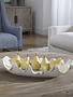 Matte ruffled bowl 9x24x4, Available for local pick up