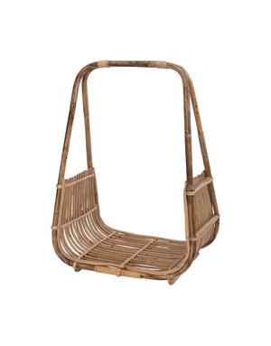 Handmade Rattan Magazine Rack, Natural 19.75" x 12.5" x 24.75", Available for local pick up