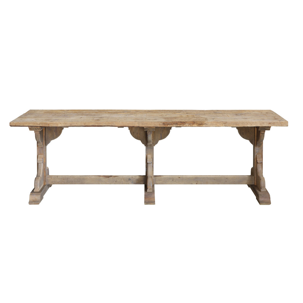 97"L x 29-1/4"W x 30-1/2"H Reclaimed Wood Table