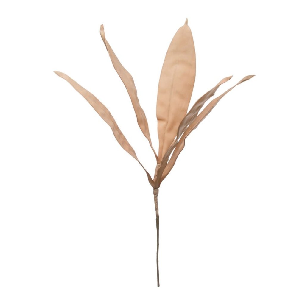 Faux Reed Leaf Stem, Blush Color