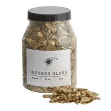 Crushed Glass 37oz Course Gold