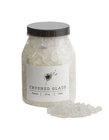 Crushed Glass, Course White, 37 oz