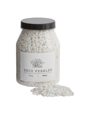 Deco Pebbles, White, 37 oz