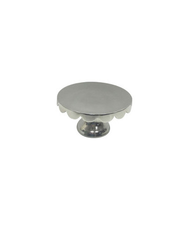 X-Small Polished Aluminum Cake Plate - Nickel, 9.5 Round, Available for local pick up