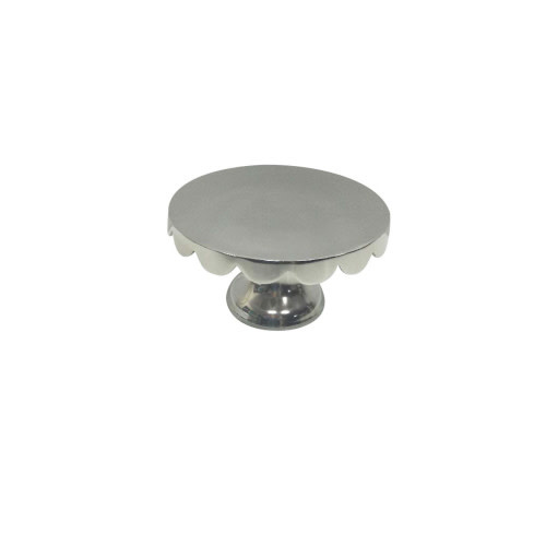 X-Small Polished Aluminum Cake Plate - Nickel, 9.5 Round, Available for local pick up