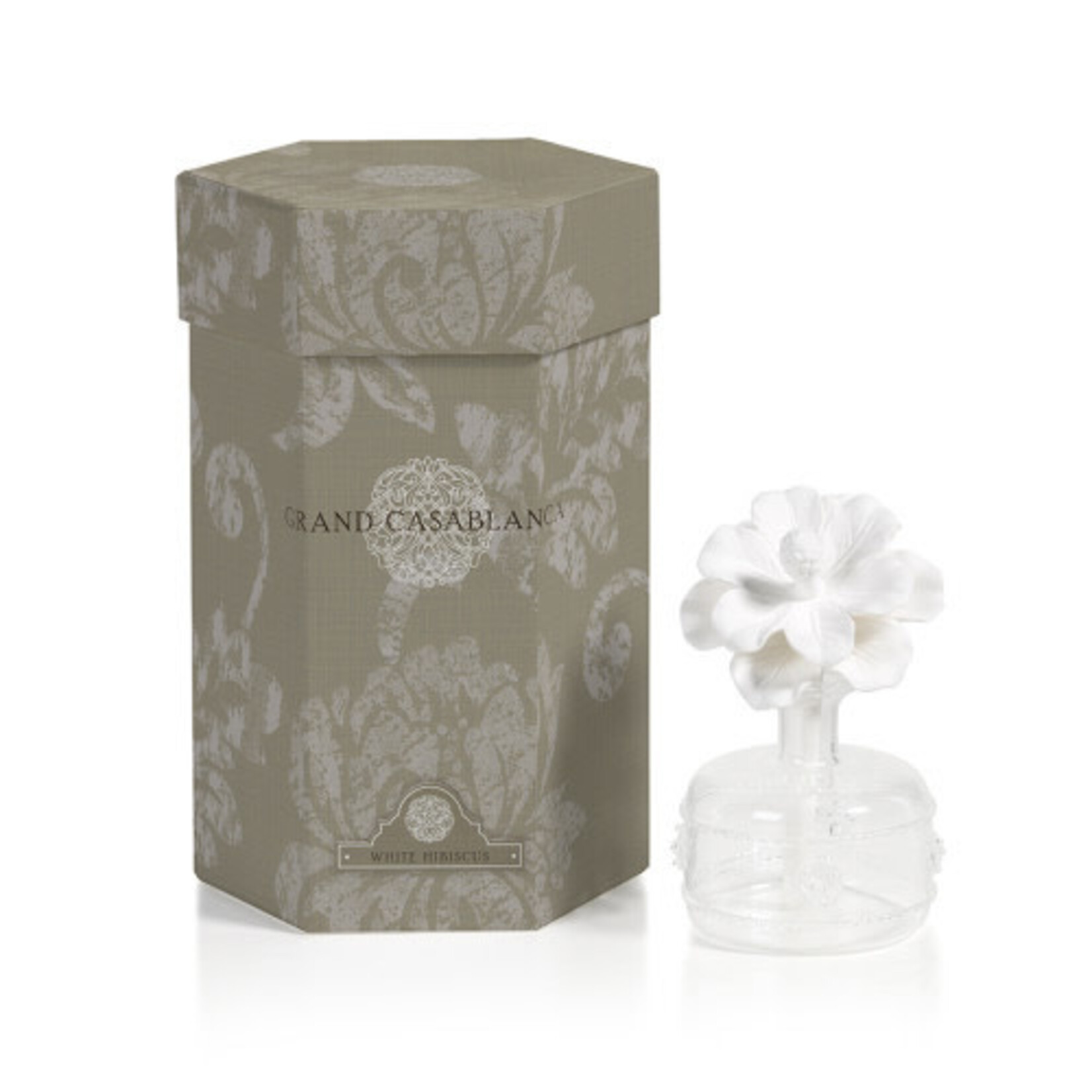 Grand Casablanca Porcelain Mini Diffuser, White Hibiscus, 1.7 oz