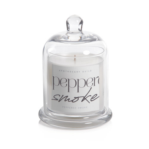 Apothocary Candle Dome Jar - Peppered Smoke 10 oz