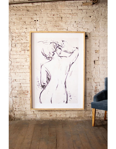 Framed Nude Print, 44x62", Available for local pick up