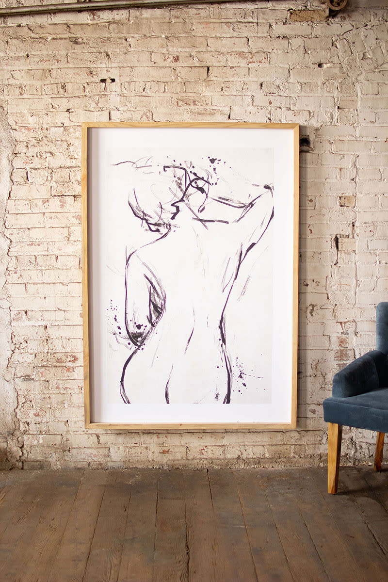 Framed Nude Print, 44x62", Available for local pick up.
