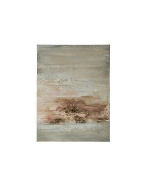 Hand-Painted Abstract Canvas Wall Decor, 36"x 47"