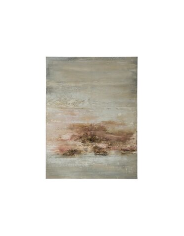 Hand-Painted Abstract Canvas Wall Decor, 36"x 47"