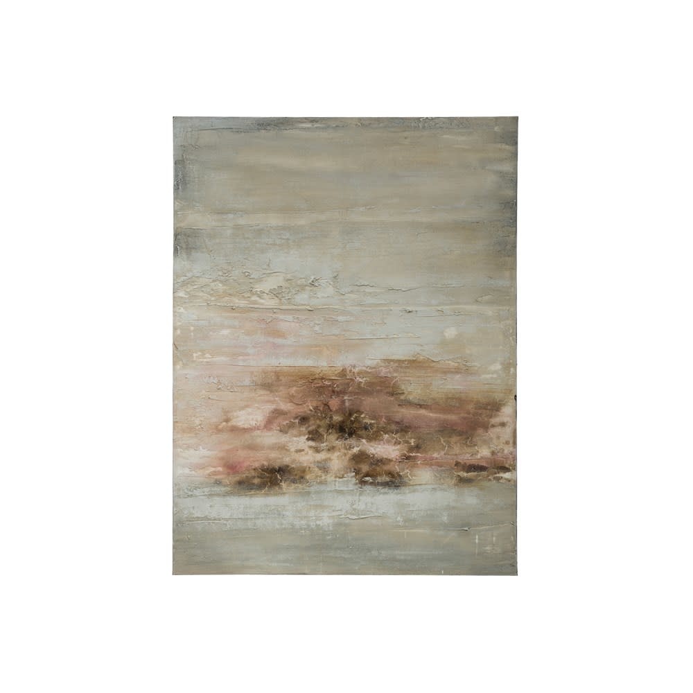 Hand-Painted Abstract Canvas Wall Decor, 36"x 47"