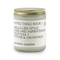 Coffee Table Book (Vetiver & Grapefruit) Glass Jar Candle