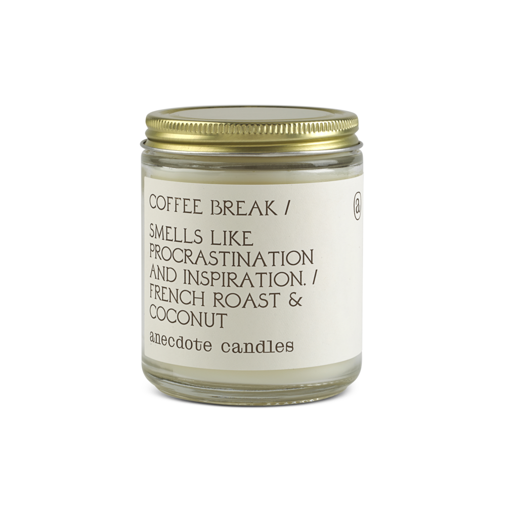Coffee Break (French Roast & Coconut) Glass Jar Candle
