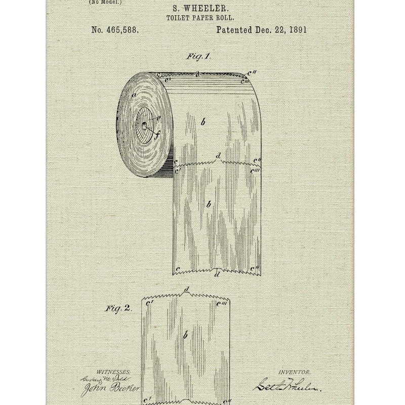 Patent - Toilet Paper Wall Art
