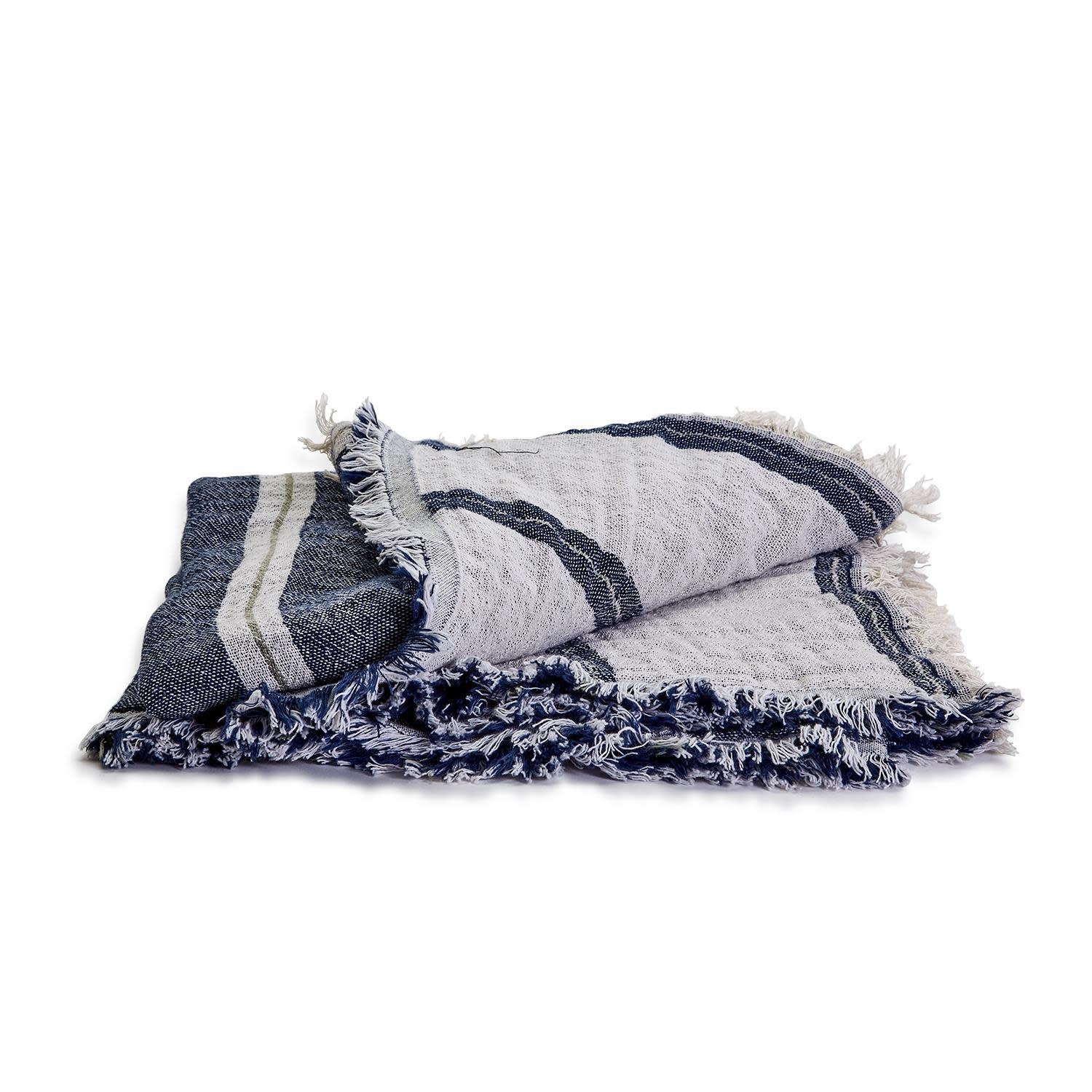 Natural Comfort Reversible Throw with Fringe 52 x 64